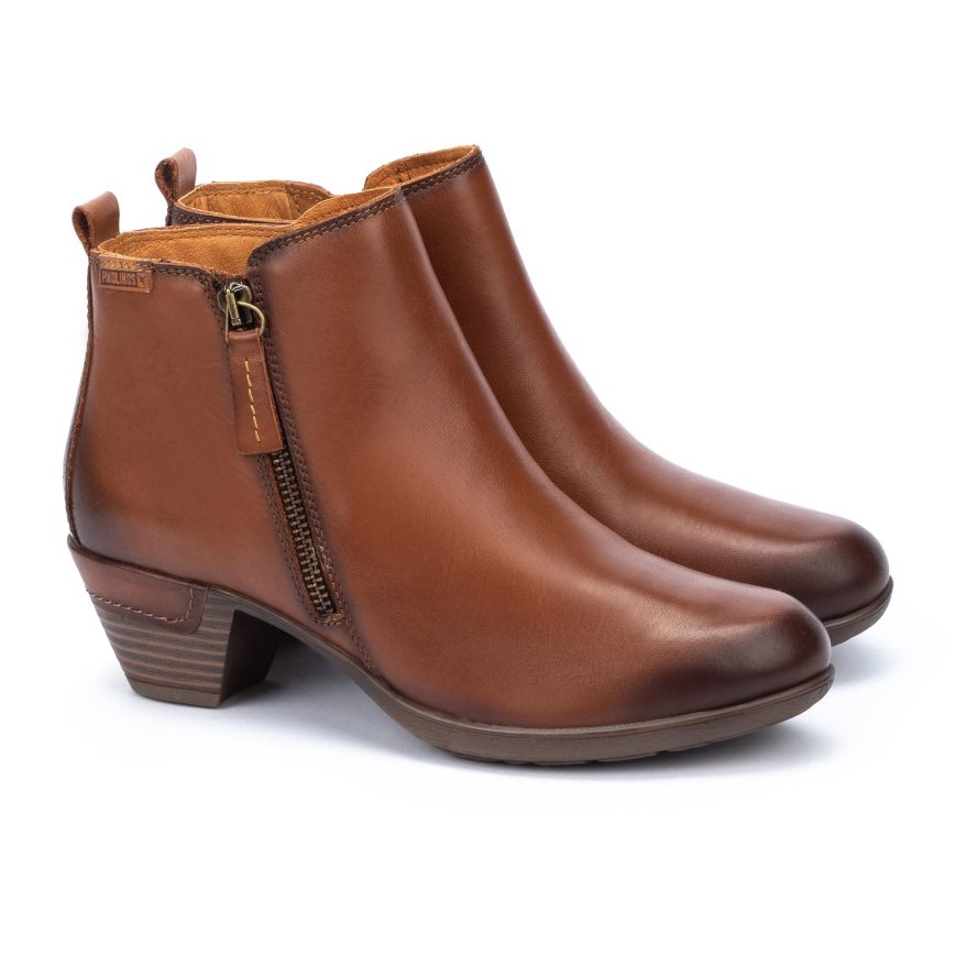 Women's Pikolinos ROTTERDAM Ankle Boots Brown | NZ QQ3A895